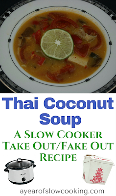 Skip the Friday night or weekend Take Out and make this Thai Coconut Curry soup at home in your very own crockpot slow cooker. This is dairy and gluten free and tastes just like your favorite restaurant made it!