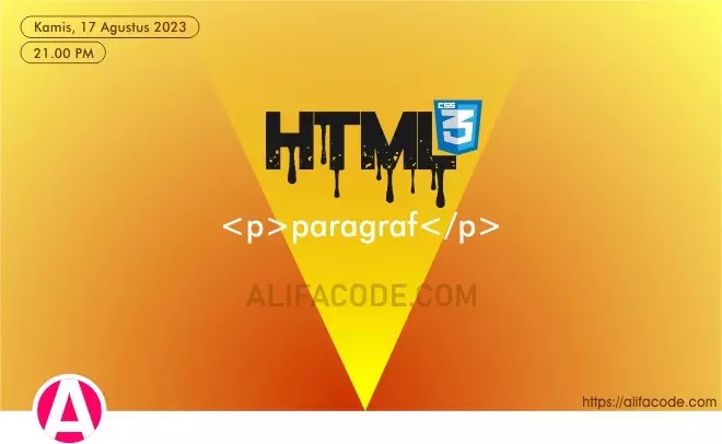 Belajar P Tag Element Paragraf pada HTML dan CSS