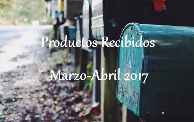 Productos Recibidos Marzo-Abril 2017  