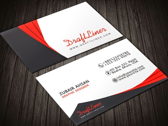 10 Desain  Template Kartu  Nama  Gratis PSD File b duu 