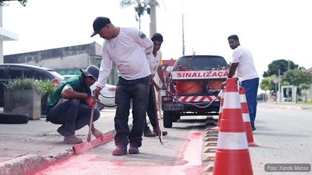 Senador Canedo investe em mobilidade com implantação de ciclofaixas em pontos estratégicos da cidade