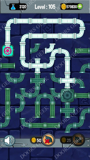  Plumber 3: Plumber Pipes Connect Level 105 Solution, Cheats, Walkthrough for android, iphone, ipad and ipod