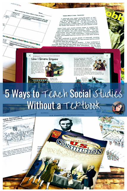 5 Ways To Teach Social Studies Without a Textbook #activities #students #middleschool #socialstudies #elementaryschool #reading #walktheroom #gallerywalk