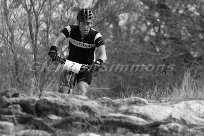 Seven Time Tour de France Champion Lance Armstrong and Cancer survivor races at the Miles of Discomfort Mountain Bike Marathon race on January 26, 2008.  He DNF'd due to cramping.