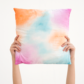 DIY Room Decor Watercolor Pillowcase