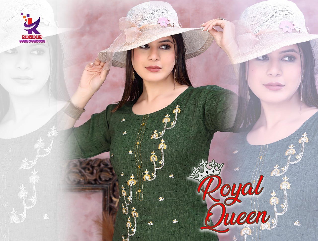 Buy Rayon Printed Royal Queen Mlm Kalash Lifestyle Long Stra