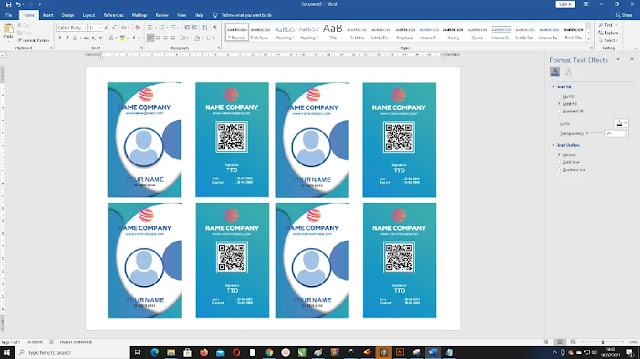 Free File : Cara Membuat Name Tag Microsoft Word