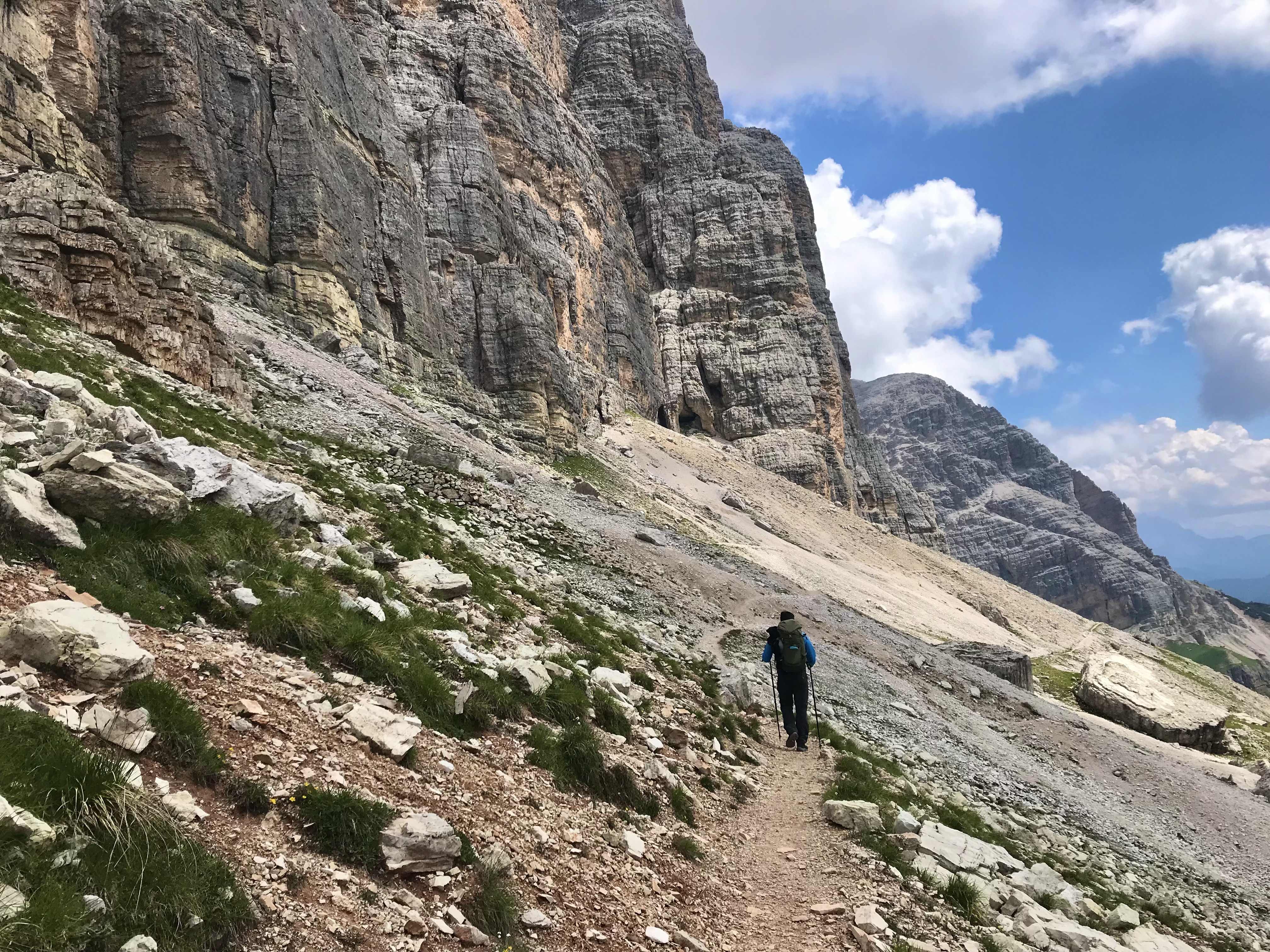 Dolomites, Alta Via 1, AV1, Italia, rifugio Lagazuoi, Tofana de Rozes, Cinque Torri, rifugio Nuvolau, Trekking