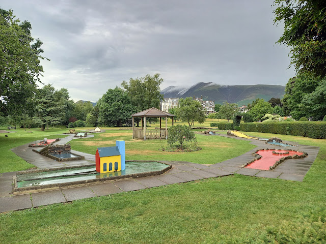 Obstacle Golf at Hope Park in Keswick, Cumbria