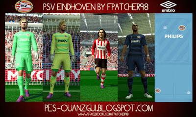 PES 2013 PSV EINDHOVEN Official Kits 15-16 With New UCL Home Kit by FPatcher98