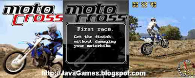 Motocross 3D java games screenshoot