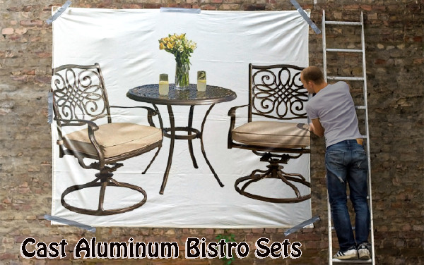 Cast Aluminum Outdoor Bistro Sets, Outdoor Bistro Sets, Bistro Sets, Outdoor Furniture, 