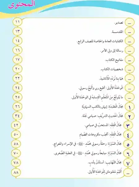 تحميل كتاب التربية الاسلامية صف رابع فصل اول 2022 الكويت