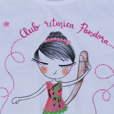 Camiseta gimnasia rítmica personalizada