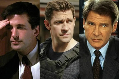 Image of Alec Baldwin, John Krasinski and Harrison Ford as Jack Ryan