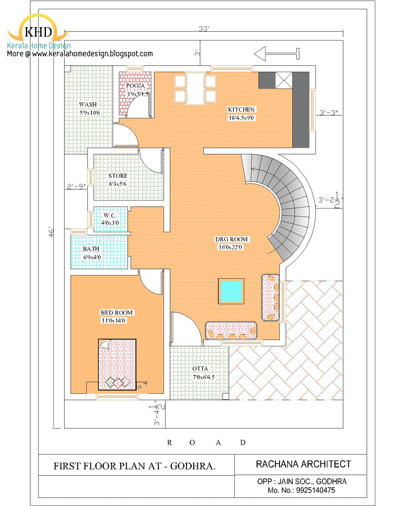  Duplex  House  Elevation Kerala home  design  and floor plans 