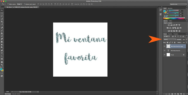 Hacer letras con purpurina en Photoshop