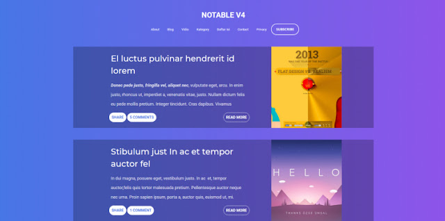 Notable v4 Blogger Template