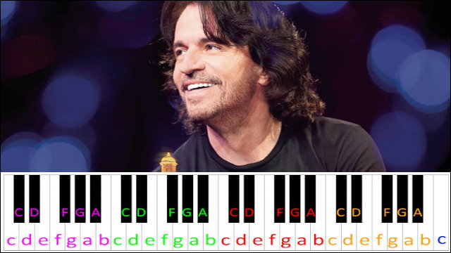 One Man's Dream by Yanni Piano / Keyboard Easy Letter Notes for Beginners