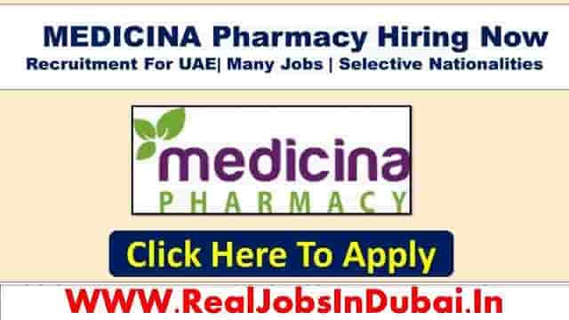 Medicina Pharmacy Jobs In Dubai