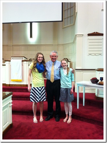 Girls with Pastor Ken