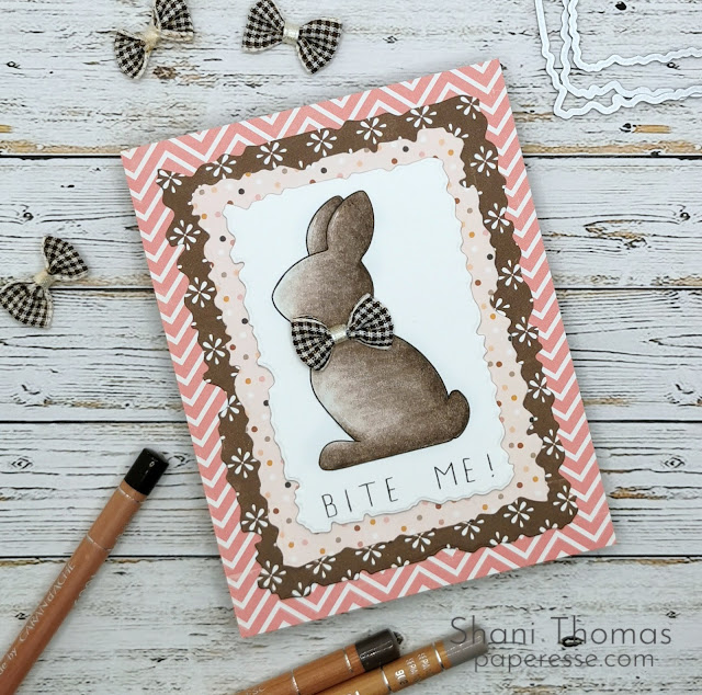 Humorous Easter Card with Whimsie Doodles Bite Me Digi