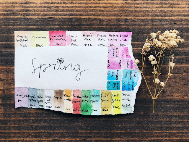 Watercolor Swatches - theartsyboho.com