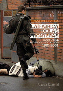 Portada del libro La fábrica de las fronteras, de Francisco Veiga.