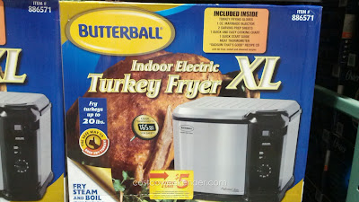 Butterball 23013514 Indoor Electric Turkey Fryer – Fry, steam or boil you favorite foods