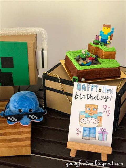 Minecraft themed birthday party