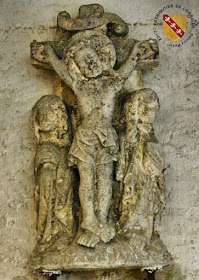 REMOVILLE (88) - Eglise Notre-Dame - Croisillon croix de chemin XVe siècle