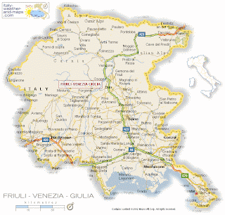 Mappa del Friuli Venezia Giulia