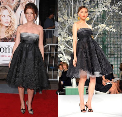 Oscar Fashion 1987 on Celebrities Today  Debra Messing In Oscar De La Renta Resort 09