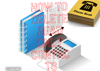 How to delete read only contacts