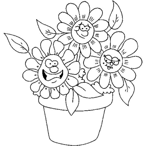 Pictures Of Flowers For Coloring