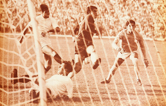 Chile y México en partido amistoso, 29 de mayo de 1966