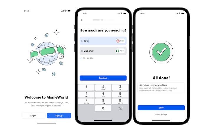 How to use Monieworld (send and receive GBP)
