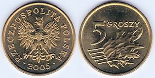 Poland 5 Grosze (1990-2012) @ 20
