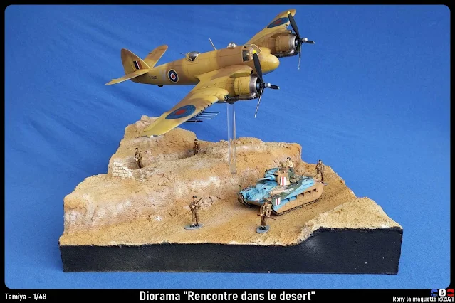 Diorama Beaufighter Mk.VI Tamiya 1/48.