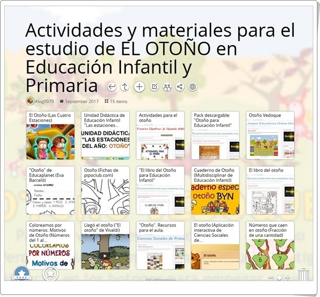 "15 Actividades y materiales para el estudio de EL OTOÑO en Educación Infantil y Primaria"