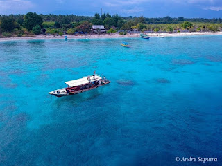 Paradise island Gili Air in Indonesia