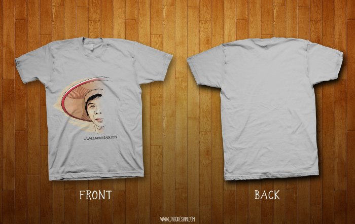 Download Mockup T-shirt CDR File Gratis