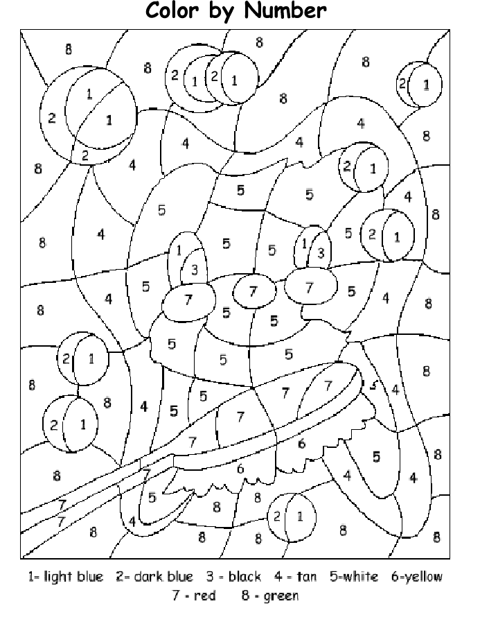 Number Coloring Pages 1