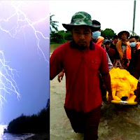 Lelaki menjala ikan maut dipanah petir