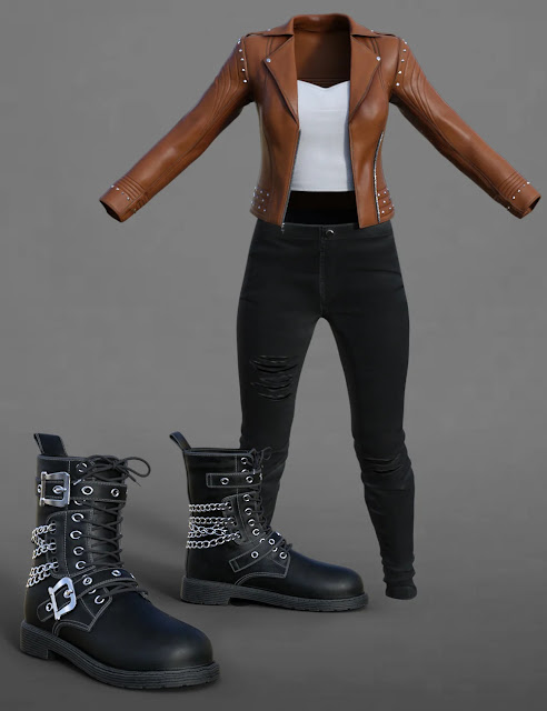 Cool Girl Leather Outfit for Genesis 9, 8.1, and 8 Female: A Comprehensive Review