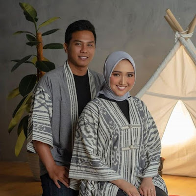 baju pasangan sarimbit kimono keluarga untuk Lebaran 2023