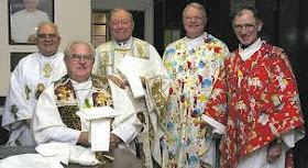 men in silly vestments