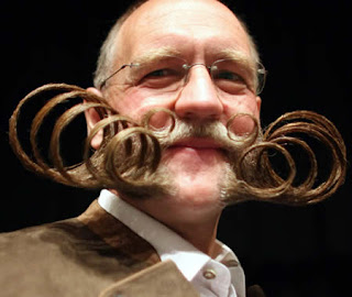 Strange beards and mustaches