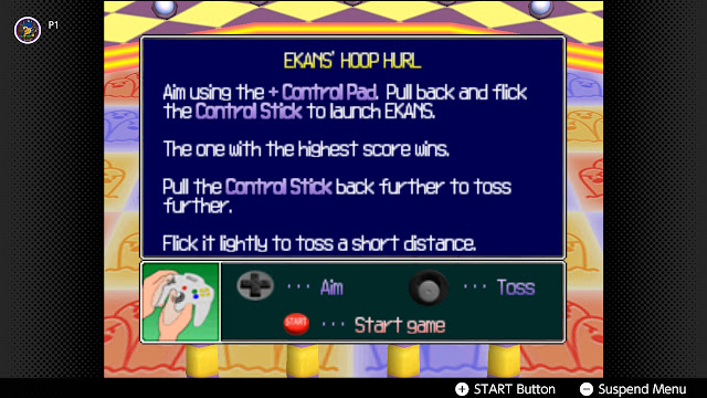 Pokémon Stadium Ekans Hoop Hurl Nintendo 64 controller Control Stick Pad same time controls instructions aim flick