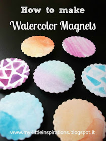 Watercolor Magnets - My Little Inspirations